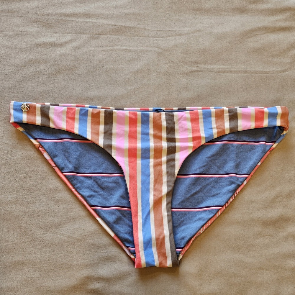 Maaji Mandarin Standard Sublime Chichi Reversible Hipster Cut Bikini Bottom Nwot
